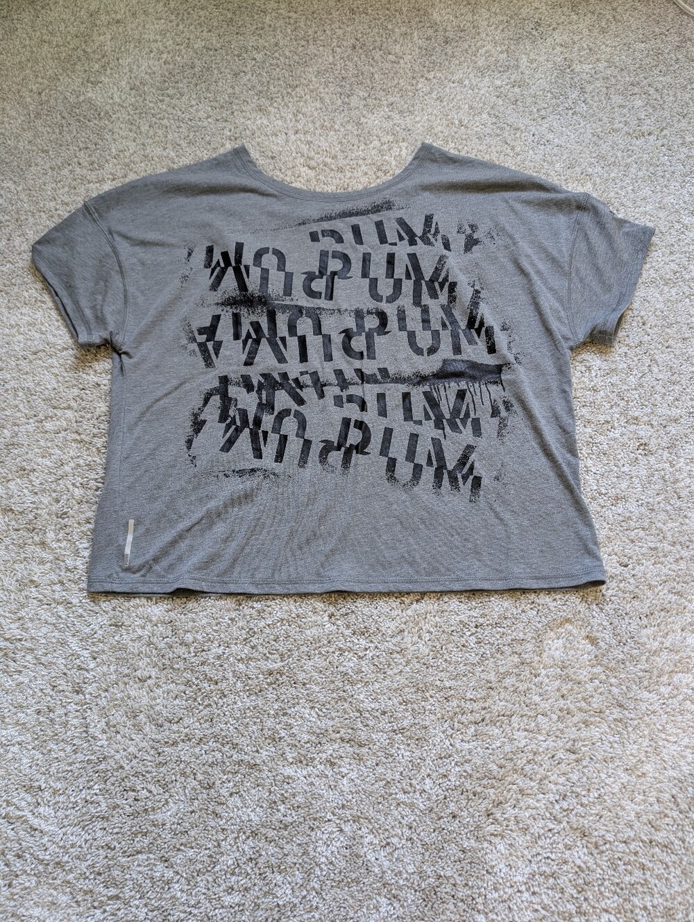 Puma Gray Women's HIT Feel IT TEE - Large